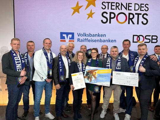 Ehrenamt geht alle an! Platz 2 bei Sterne des Sports.